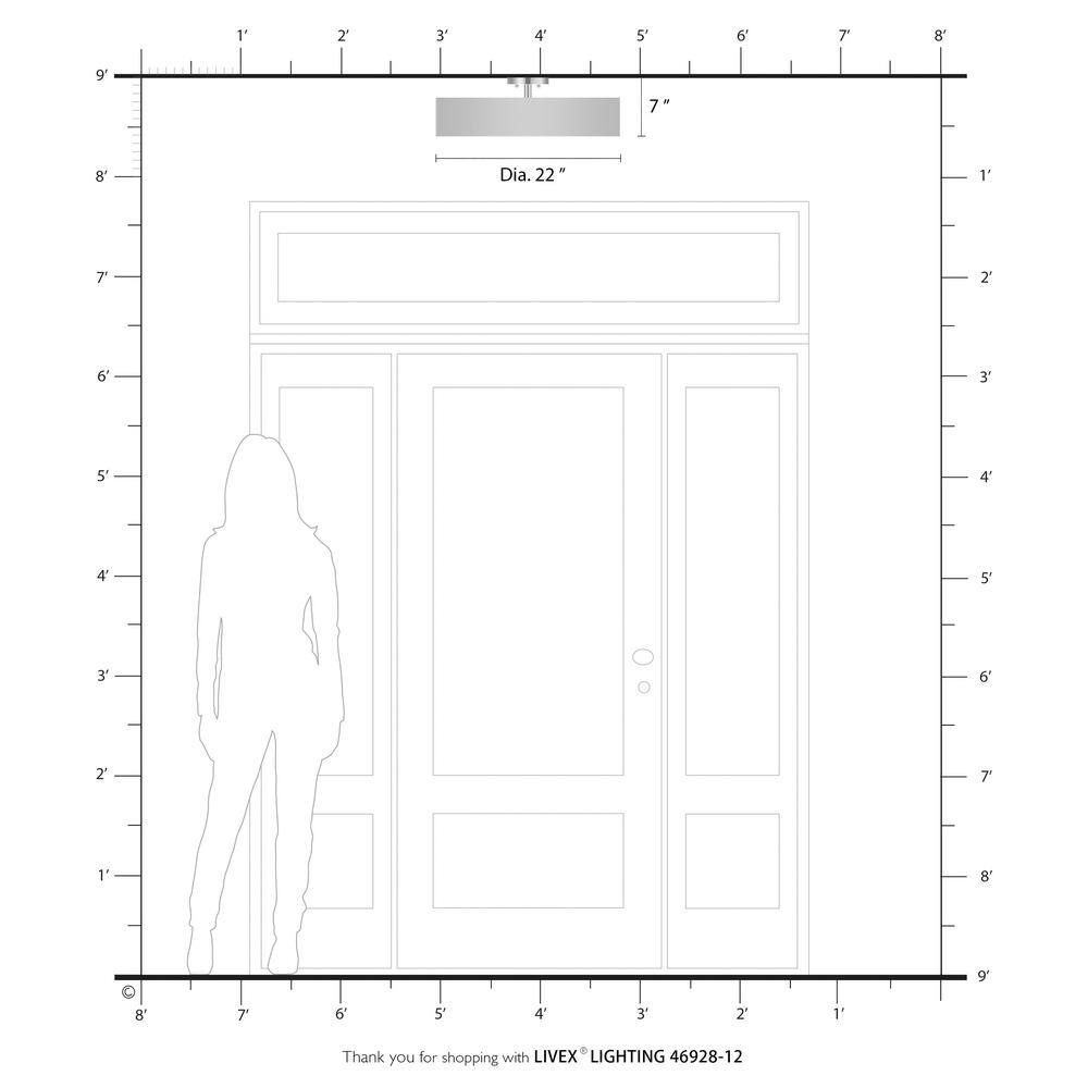 Satin Brass and White 4-Light Drum Semi-Flush Mount