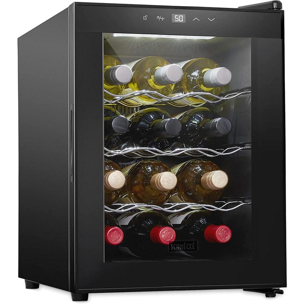  BLACK+DECKER Thermoelectric Wine Cooler Refrigerator with  Mirrored Front, Freestanding 12 Bottle Wine Fridge, BD60336 & Secura  Electric Wine Opener, Automatic Electric Wine Bottle Corkscrew Opener :  Home & Kitchen