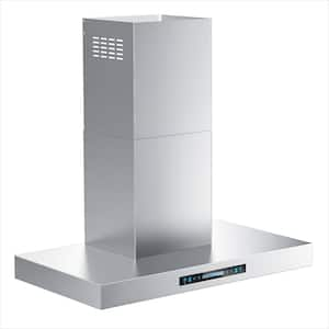 36 in. 600CFM Ducted Wall Mount Range Hood in Stainless Steel with LED Lighting and Gesture Control