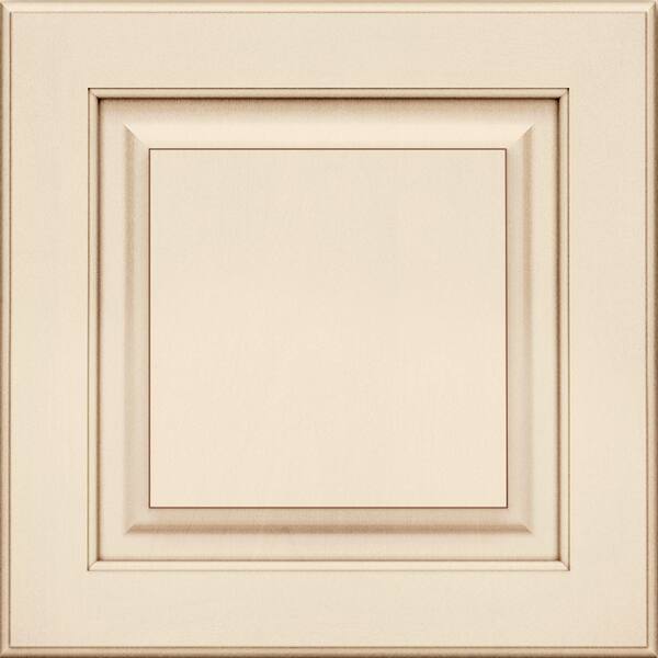 KraftMaid 15x15 in. Cabinet Door Sample in Piermont Maple Square with Canvas Cocoa Glaze