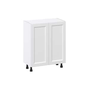 27 in. W x 14 in. D x 34.5 in. H Alton Painted White Shaker Assembled Shallow Base Kitchen Cabinet