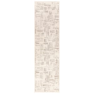Urban Chic Ivory 2 ft. x 7 ft. Contemporary Runner Rug
