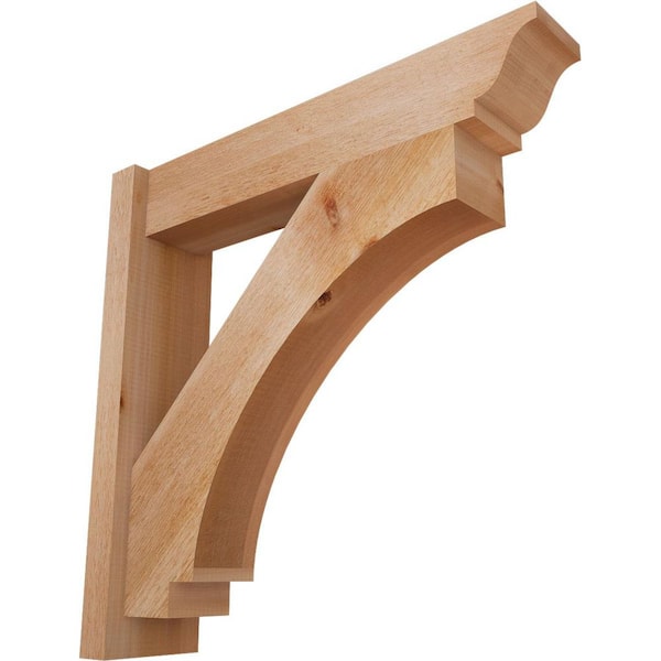 Ekena Millwork 6 in. x 26 in. x 26 in. Western Red Cedar Imperial Traditional Rough Sawn Outlooker