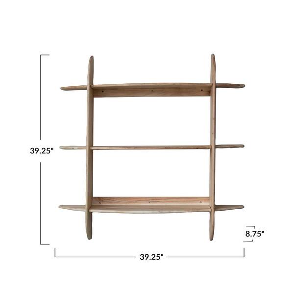 【現品販売】wood shelf 440*1180*310 Storied Home 39.3 in. W x 8.8 in. D Natural Acacia Wood Decorative