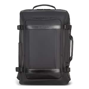 Onyx Collection 20.5 in., Black Nylon Carry-on Backpack with USB