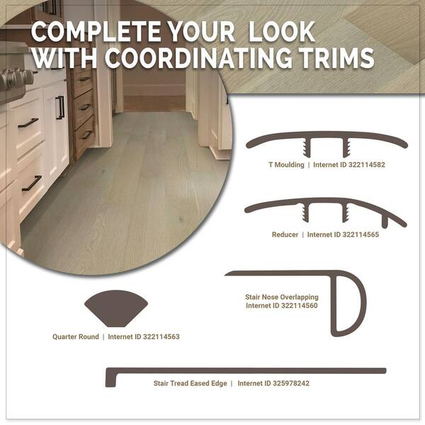 A&A Surfaces Woodridge Willrow Oak 0.28 in. x 6.5 in. Waterproof Wire Brushed Engineered Hardwood Flooring (1040.16 sq. ft./pallet)