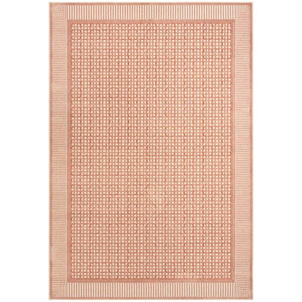Nordic Brick Ivory Geometric Contemporary 4 ft. x 6 ft. Area Rug
