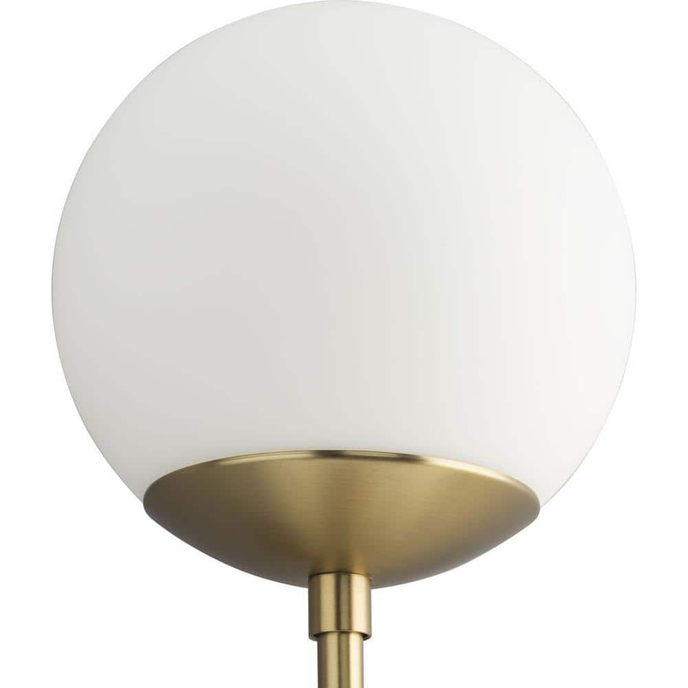 Haas 24" Brushed Bronze 2-Light Wall Sconce with Opal Glass