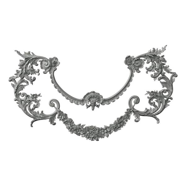 1.25 in. x 49.375 in. x 27 in. Polyurethane Applique & Onlay Moulding