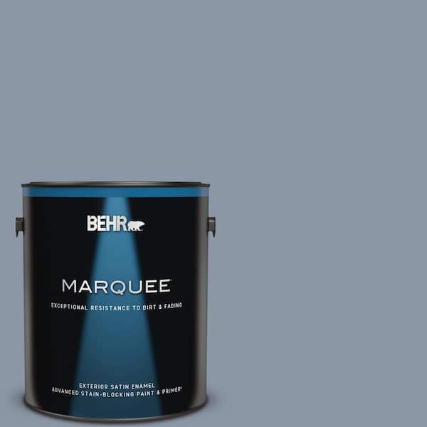 BEHR MARQUEE 1 gal. #ICC-103 Approaching Dusk Satin Enamel Exterior Paint & Primer