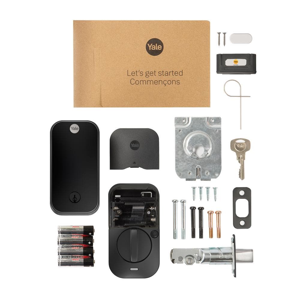 Black Suede Electronic Wi-Fi Single Cylinder Deadbolt