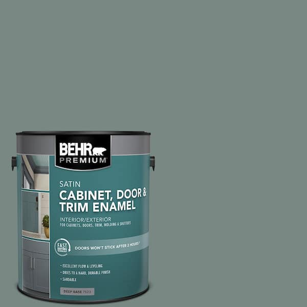 BEHR PREMIUM 1 gal. #PPU12-16 Juniper Ash Satin Enamel Interior/Exterior Cabinet, Door & Trim Paint