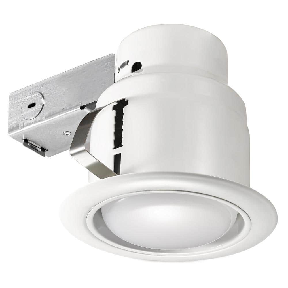 Slimline Integrated LED 6 in Round  Canless Recessed Light for Kitchen Bath