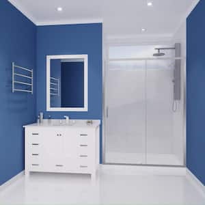 Halberd 60 in. x 72 in. Framed Sliding Shower Door with TSUNAMI GUARD in Polished Chrome