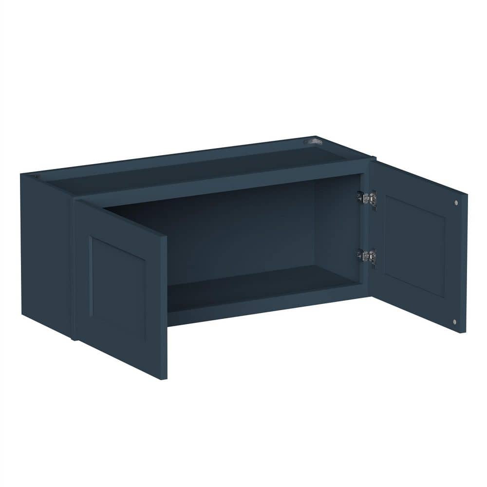 36 in W x 12 in D x 15 in H HDF Ready to Assemble Short Wall Cabinet in Cyber Grey with 2-Door price history on PriceWatchPro