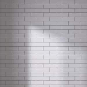 Borgo Subway Blanco White 2.6 in. X 7.9 in. Matte Porcelain Floor and Wall Tile (7.54 sq. ft./Case)