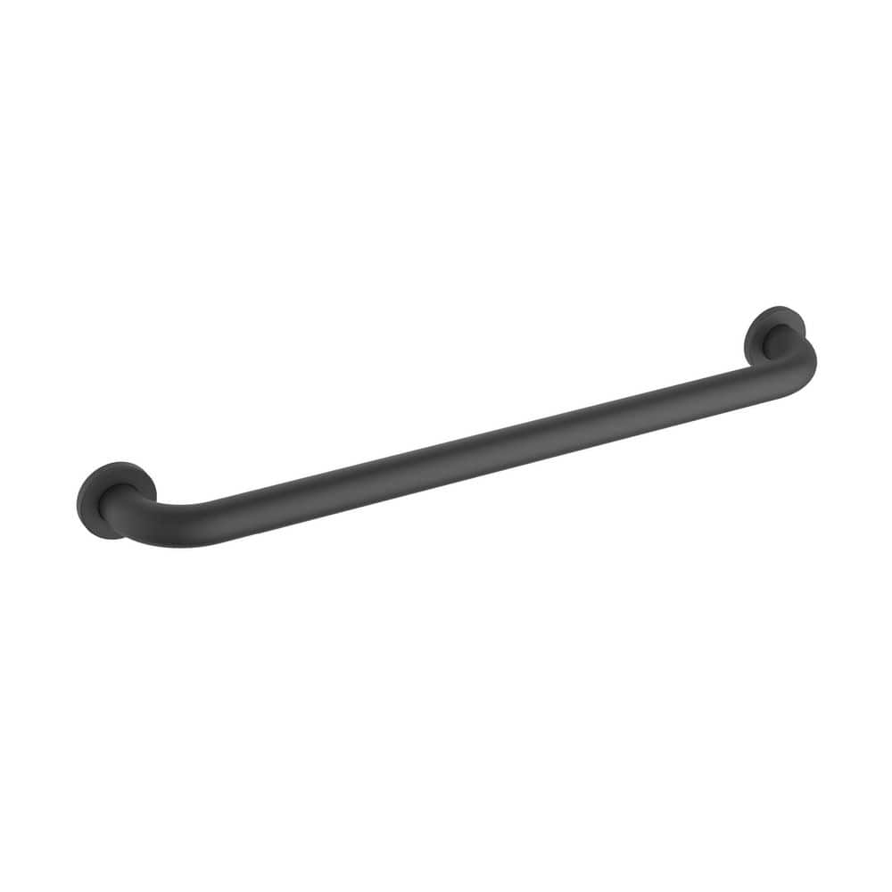 24 in. Concealed Screw Grab/Assist Bar Shower/Toilet Grab Bar for Handicapped or Elderly in Matte Black price history on PriceWatchPro