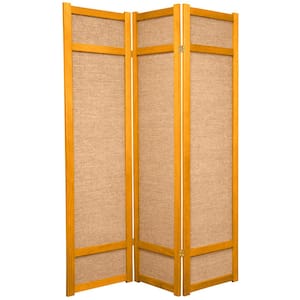 6 ft. Honey 3-Panel Room Divider