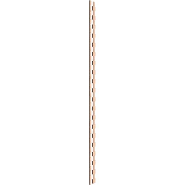 Ekena Millwork Midland 94 in. H x 0.375 in. W Slatwall Panels in Hickory 30-Pack