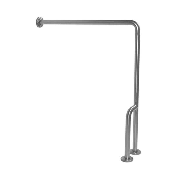 PONTE GIULIO 30 in. x 33 in. Left Floor to Wall Grab Bar