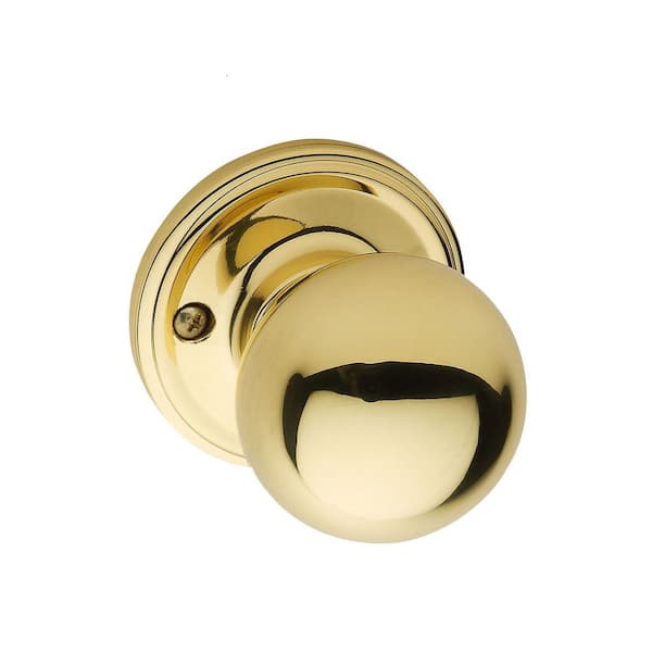 Copper Creek Ball Polished Brass Dummy Door Knob