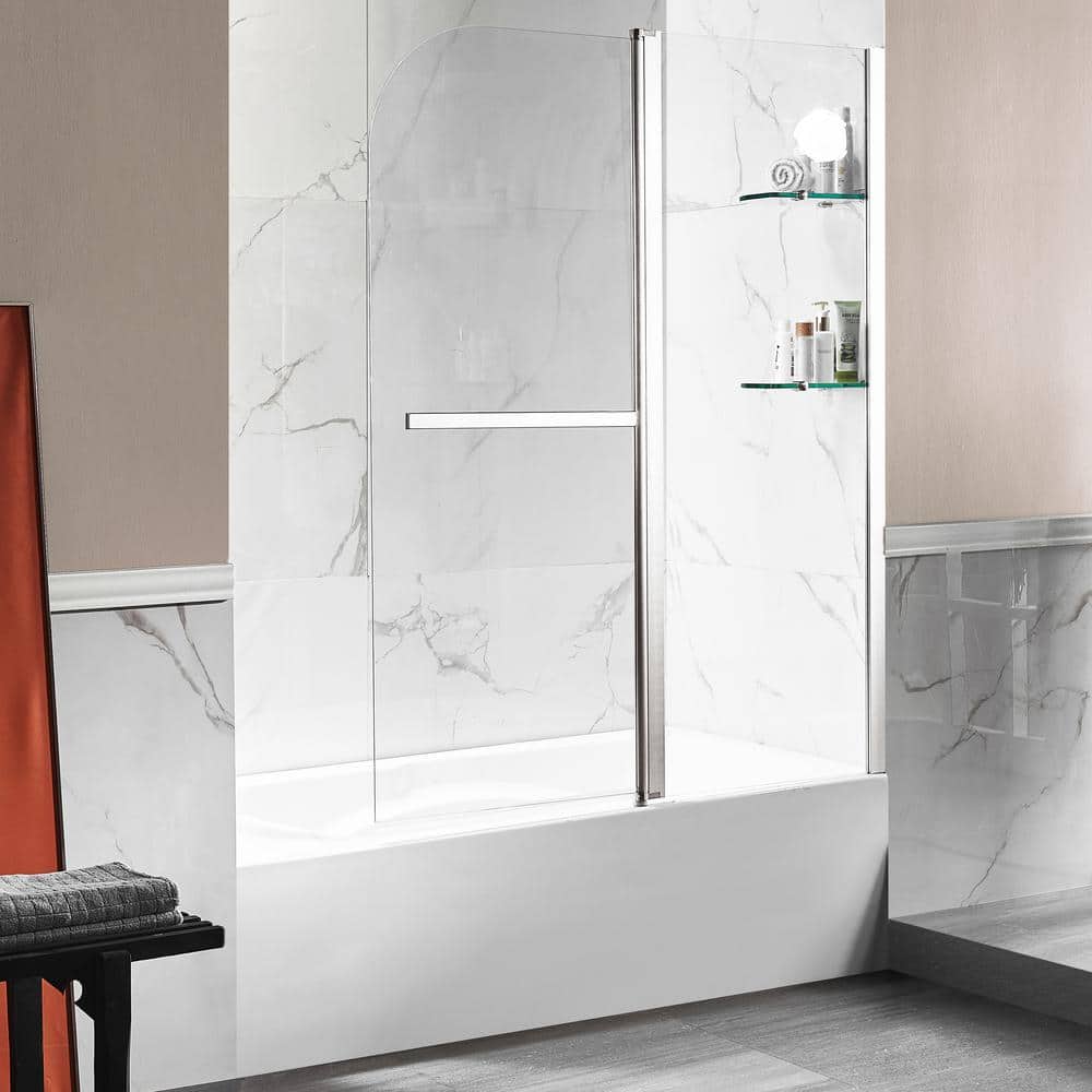 60 in. L x 30 in. W x 79 in. H Right Drain White Rectangular Tub with Frame