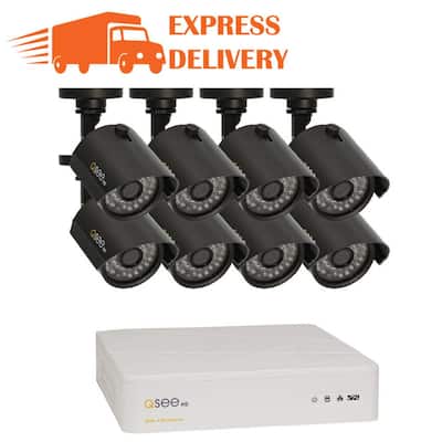 8-Channel 720p 100 ft. Night Vision 1TB Video Surveillance System with 8 HD Cameras