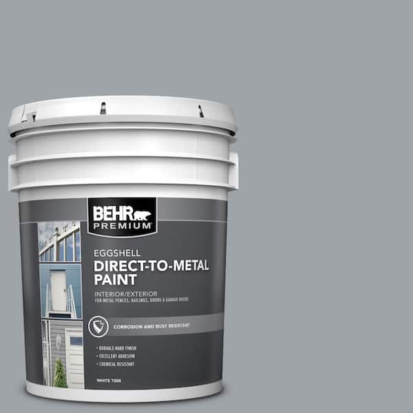 BEHR PREMIUM 5 gal. #N510-4 Supernova Eggshell Direct to Metal Interior/Exterior Paint
