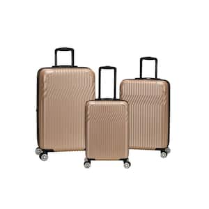 Pista Collection 3-Piece Hardside Dual Spinner Luggage Set, Champagne