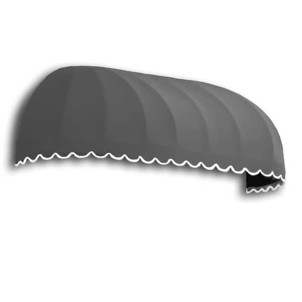AWNTECH 3.38 ft. Wide Chicago Window/Entry Fixed Awning (31 in. H x 24 in. D) in Gray
