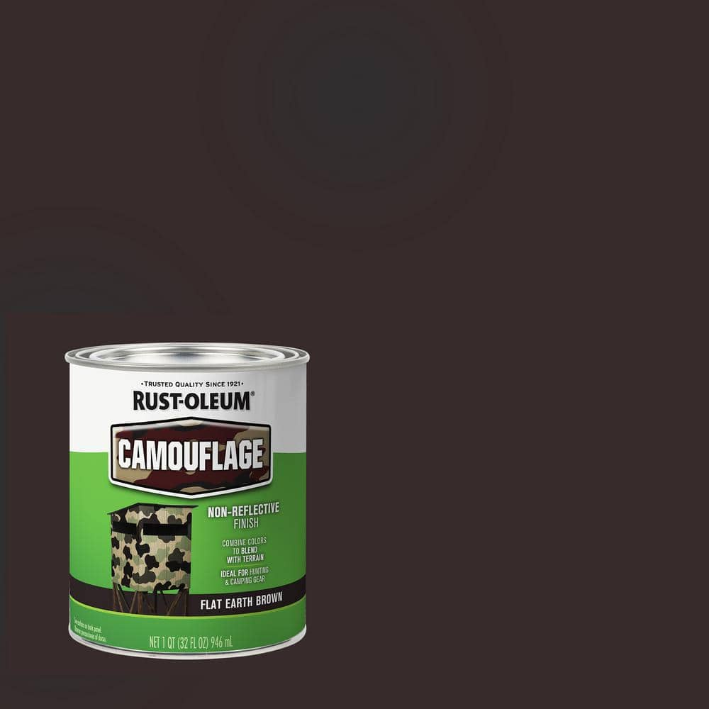 Rust-Oleum Specialty 1 Qt. Earth Brown Camouflage Interior/Exterior ...