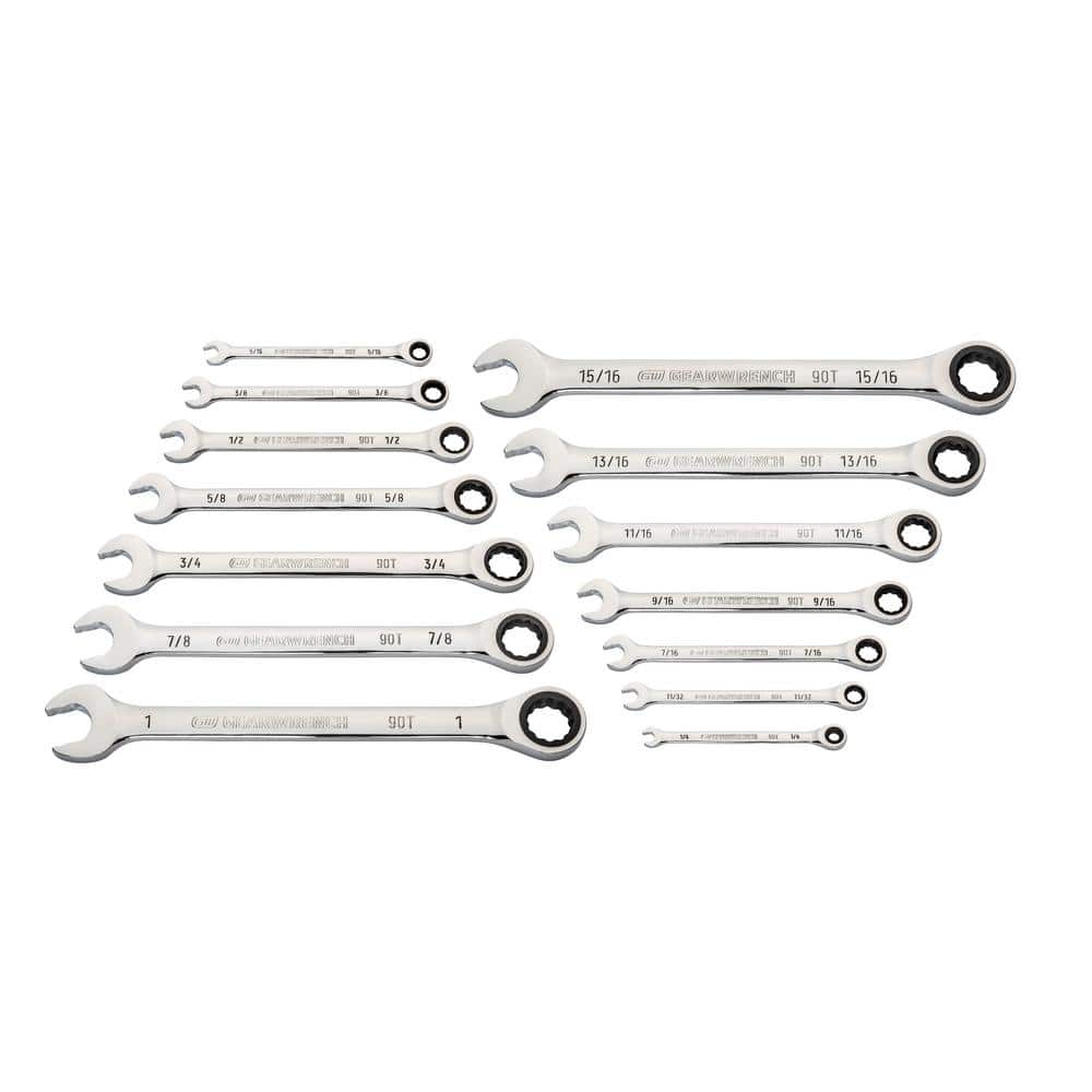 SAE 90-Tooth Combination Ratcheting Wrench Tool Set (14-Piece) price history on PriceWatchPro