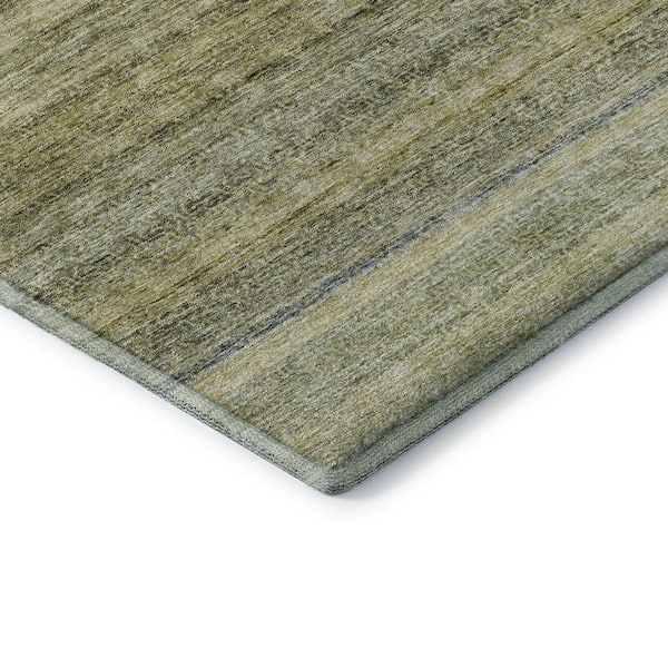 Mayfield Premium Machine Washable Abstract AMF1167 Aloe 10 ft. x 14 ft. Area Rug