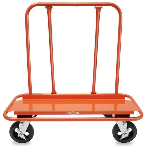 Heavy-Duty Drywall Cart with 1,800 lbs. Load Capacity with 4 Swivel Wheels
