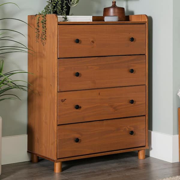 Welwick Designs 16 In W 4 Drawer, Solid Wood 6 Drawer Tall Dresser