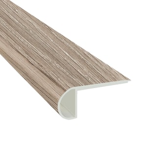 Mystic Gray 3/4 in. Thick x 2 3/4 in. Wide x 94 in. Length Luxury Vinyl Flush Stairnose Molding