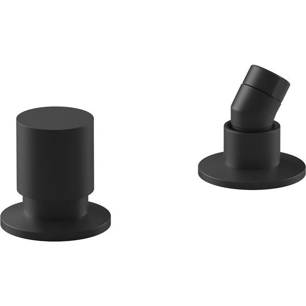 KOHLER Components Brass Handheld Shower Head Holder with Valve in Matte Black K77989BL The