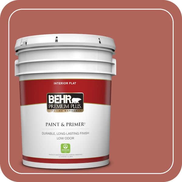 BEHR PREMIUM PLUS 5 gal. Home Decorators Collection #HDC-WR15-7 Preserved Petals Flat Low Odor Interior Paint & Primer