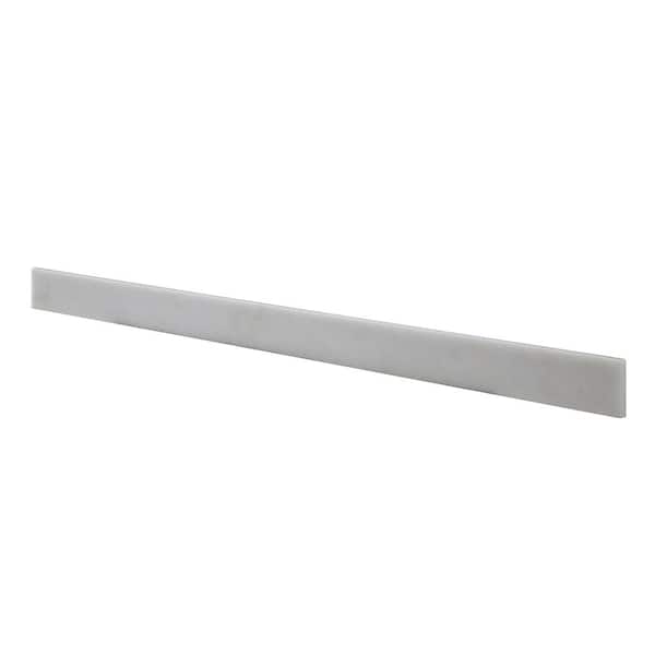 Home Decorators Collection 57 in. Marble Sidesplash in White