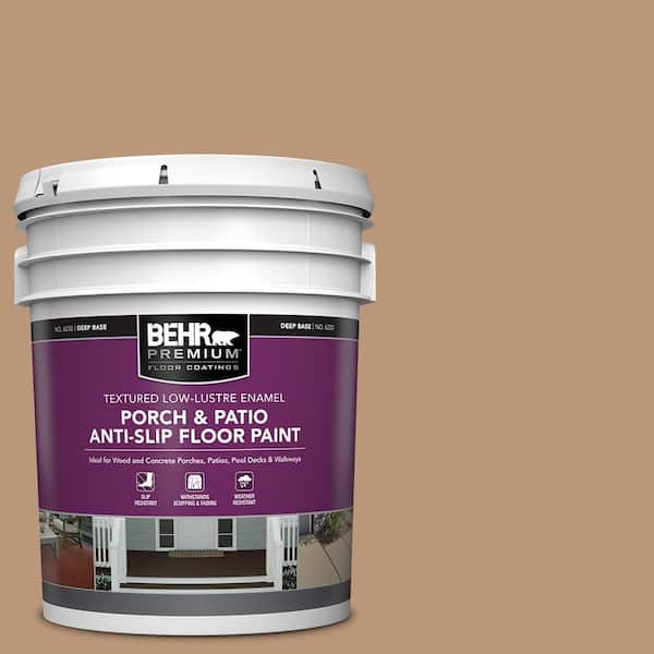 5 gal. #N250-4 Artisan Crafts Textured Low-Lustre Enamel Interior/Exterior Porch and Patio Anti-Slip Floor Paint