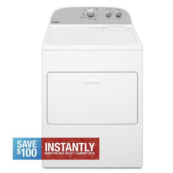 7.0 cu. ft. 120-Volt White Gas Vented Dryer with AUTODRY Drying System