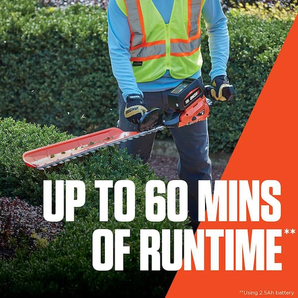 28 in. 56-Volt X Series Single-Sided Cordless Battery Powered Hedge Trimmer with 2.5 Ah Battery and Rapid Charger