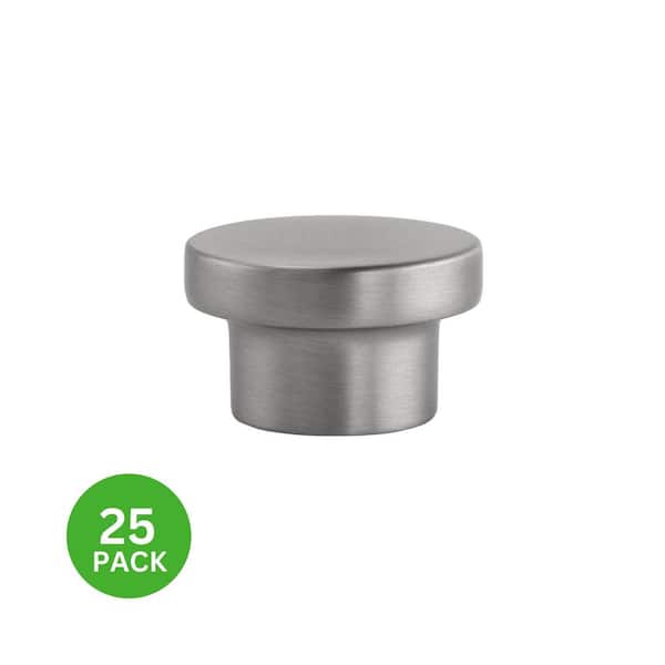 25-Pack Ethan 1-1/4 in. (32 mm) Modern Satin Nickel Round Cabinet Knob