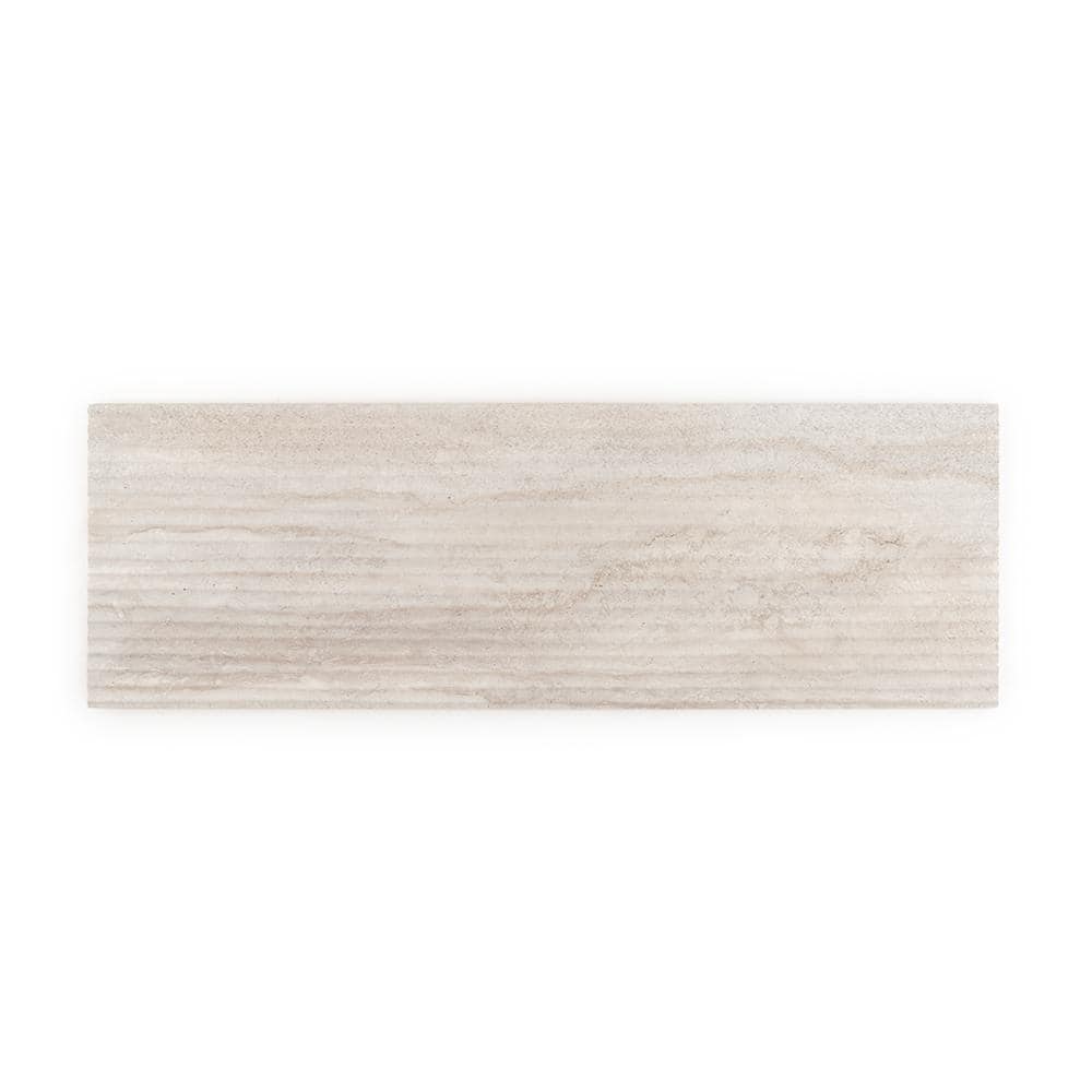 Jeffrey Court Wavy Taupe 12 in. x 35 in. Matte Ceramic Wall Tile (11.625 sq. ft./Case)