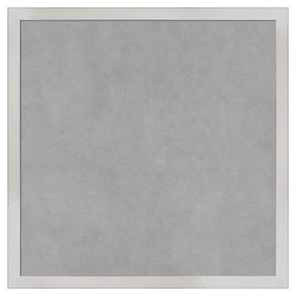 Amanti Art Svelte Silver 17 in. x 17 in Framed Magnetic Board