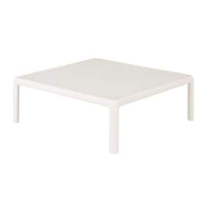 Laurel White Resin Outdoor Coffee Table