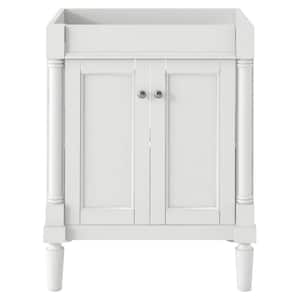 24 in. W x 18 in. D x 34 in. H Bath Vanity Cabinet without Top in White with with 2-Tier Storage Cabinet