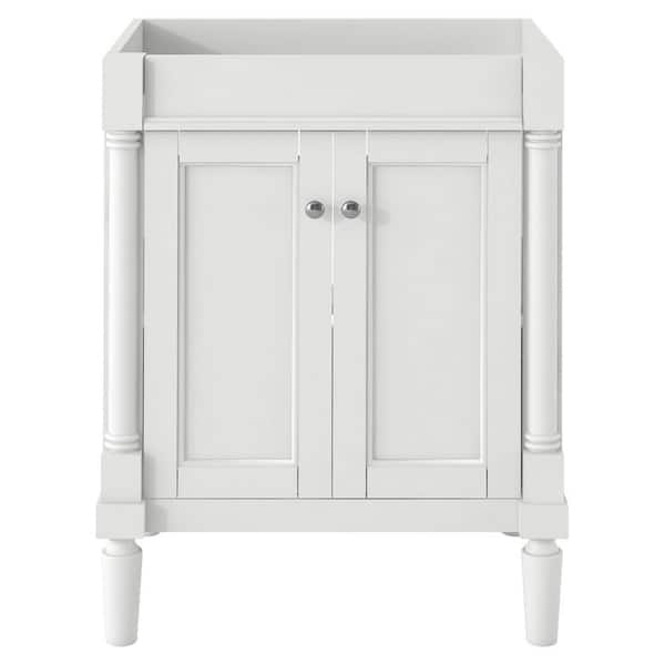EPOWP 24 in. W x 18 in. D x 34 in. H Bath Vanity Cabinet without Top in White with with 2-Tier Storage Cabinet