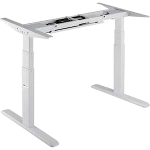 Black Electric Sit-Stand Desk Frame, 3-Stage Dual Motor Table Top Not Included