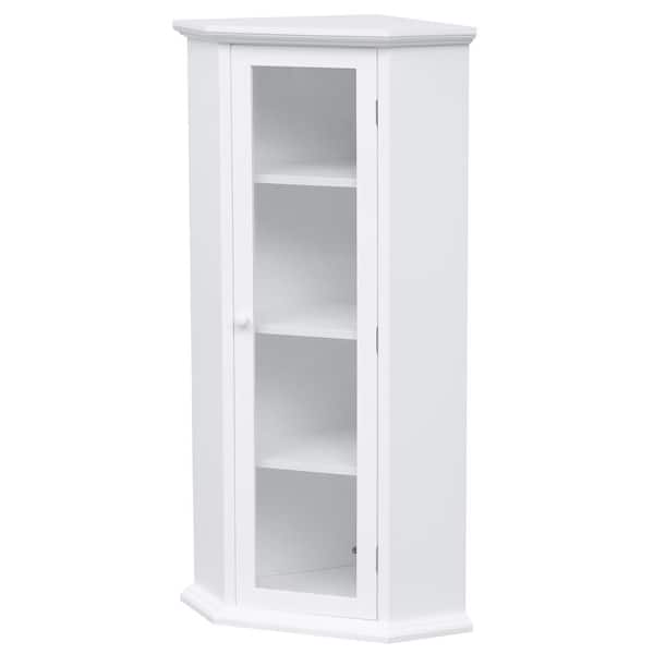 Unbranded Aarryn 22.44 in. W x 16.54 in. D x 42.32 in. H White Linen Cabinet